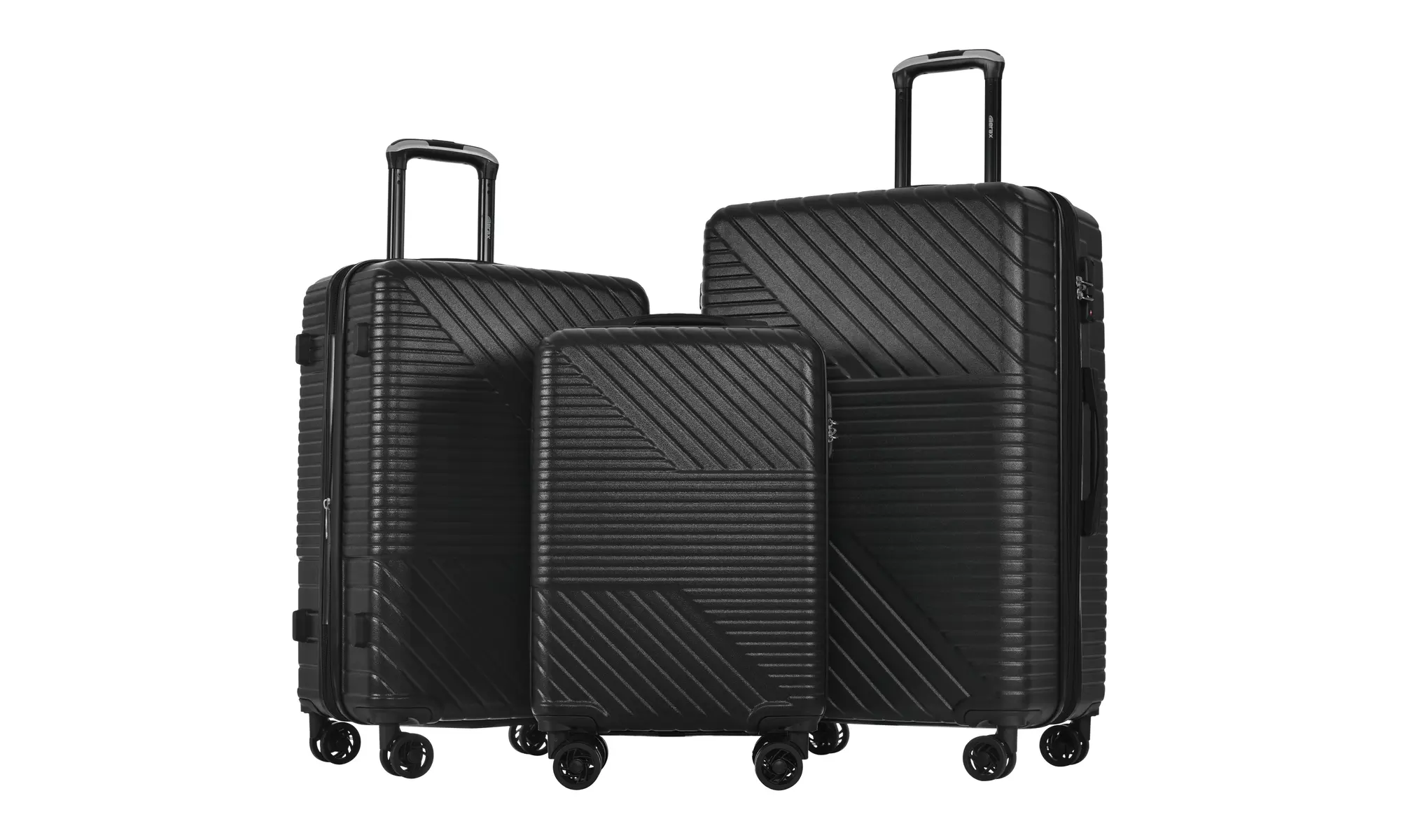 Luggage 3 Piece Set Suitcase Spinner Hardshell Lightweight - Primary Image