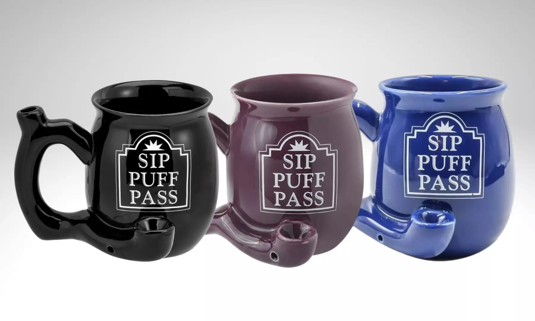 Sip, Puff, Pass Coffee Mug and Pipe - Primary Image