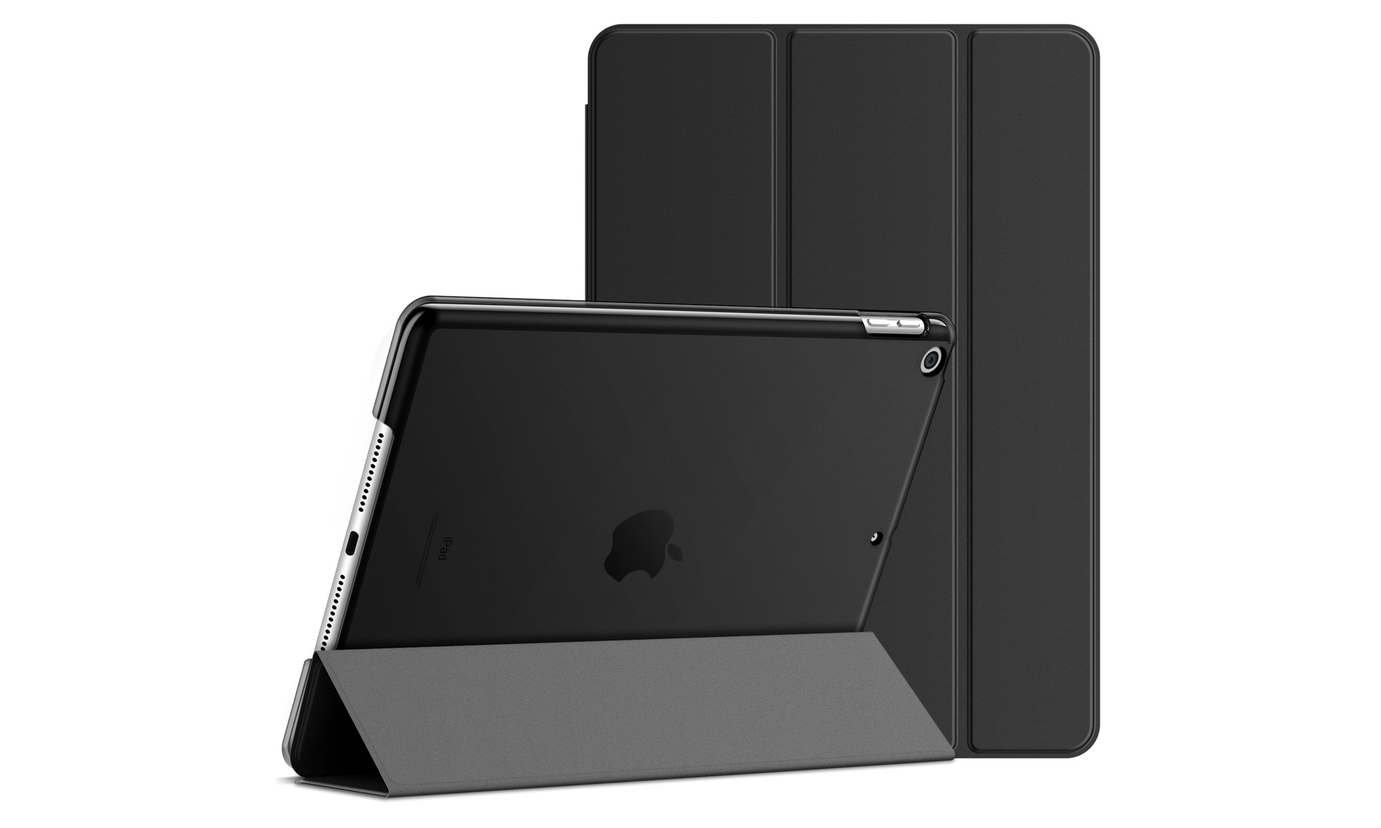 JETech Case-iPad 9.7'', 6th/5th Gen, Tri-Fold Stand Cover Translucent Back Shell