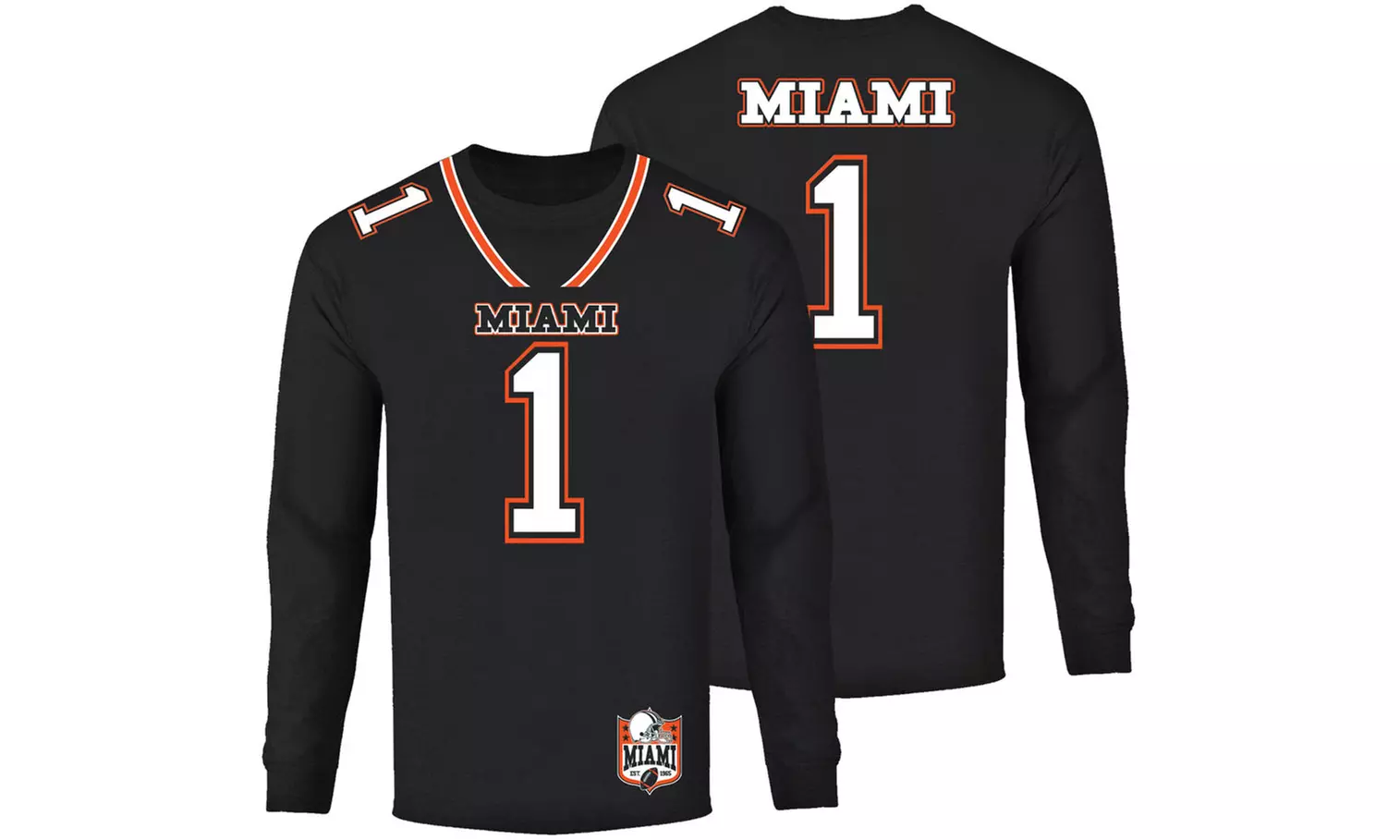 Men's Football Team Jersey Long Sleeve Shirts