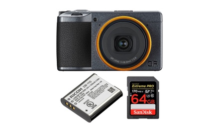 Ricoh GR III Street Edition Digital Camera with Spare Battery and