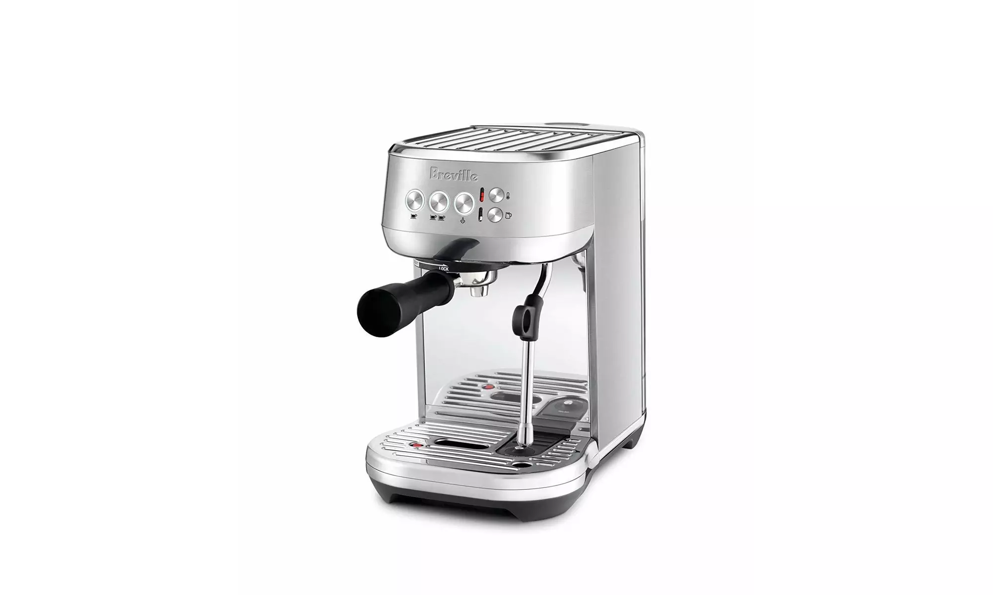 Breville BES500BSS Bambino Plus Espresso Machine (Brushed Stainless Steel) - Primary Image