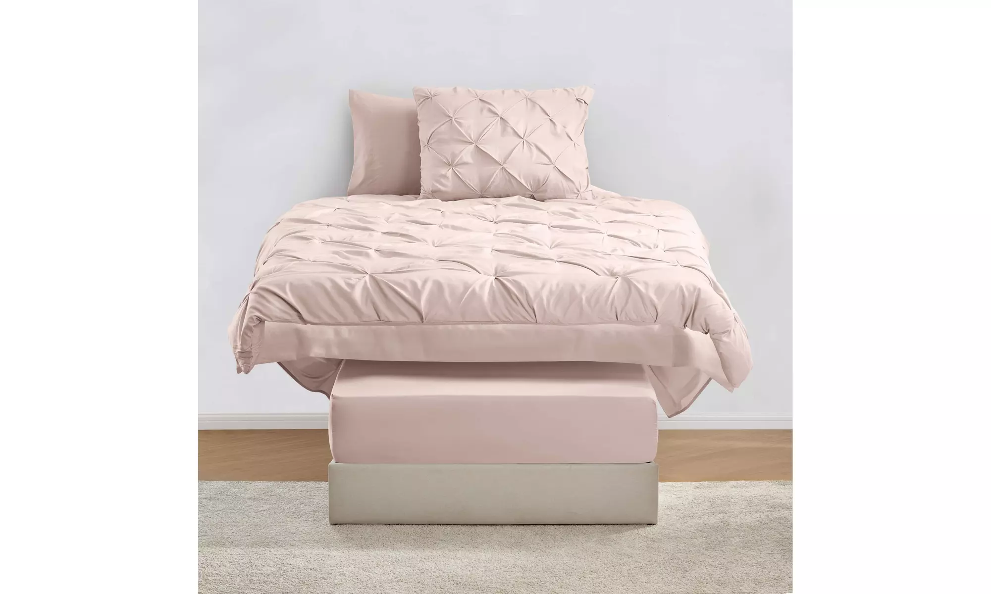 Nestl 5-7Pc Pinch Pleat  Bed in a Bag Set