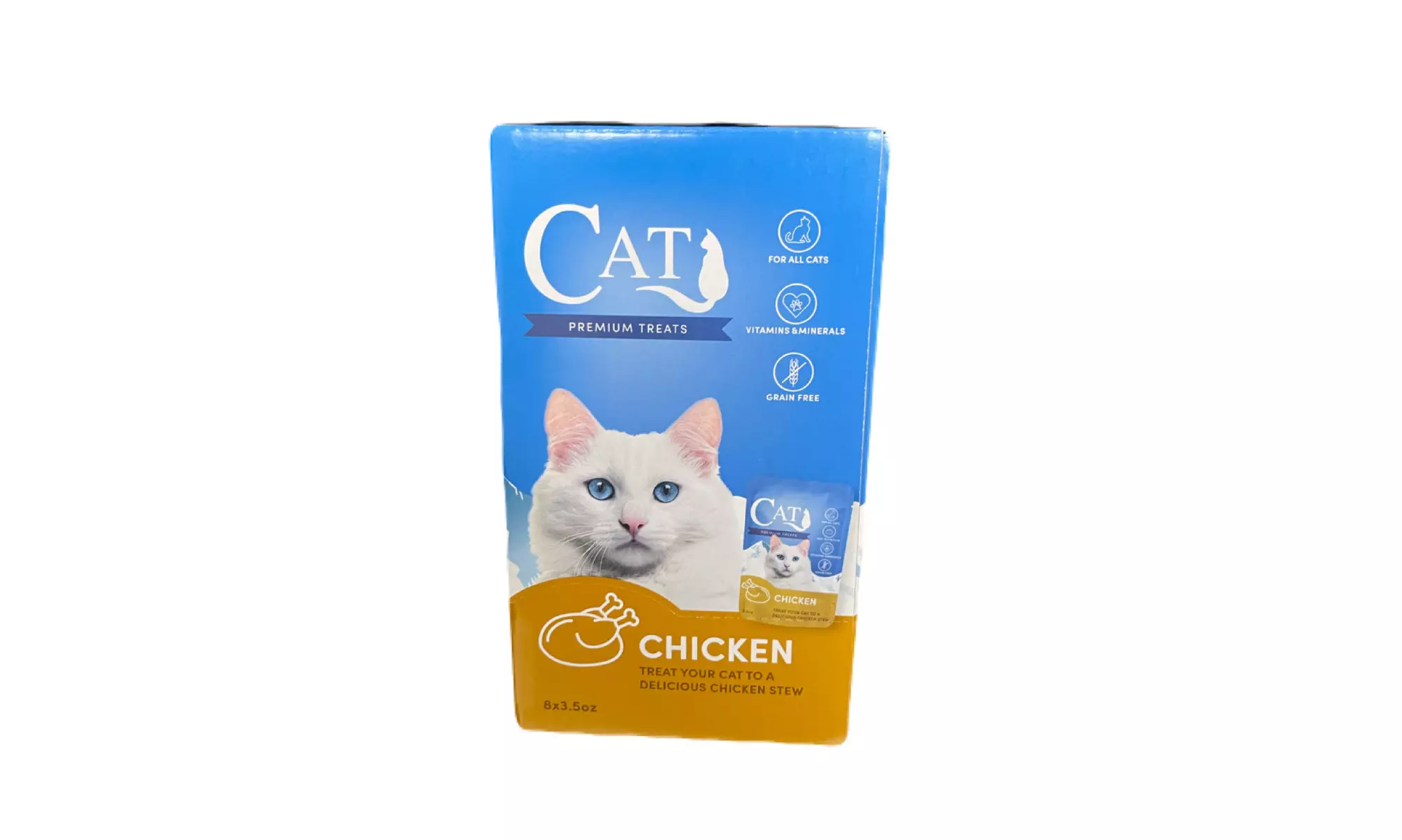 Cat by Scoochie Gravy/Stew 3.5 Ounce Pouch - Chicken or Salmon - 8 Pack