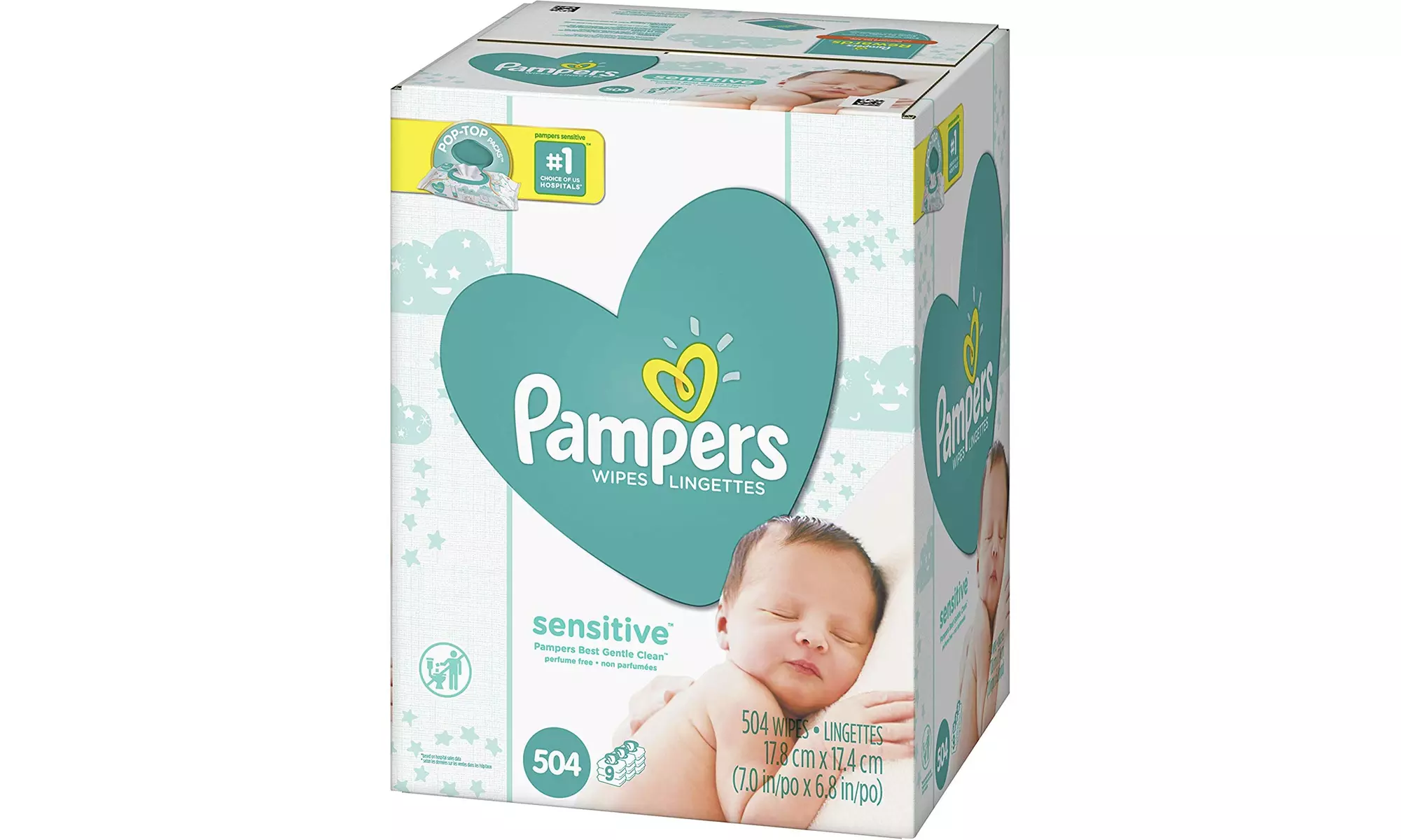 Wipes for Adults, Wet Wipes, Alcohol Free, 336 Wet Wipes per Pack - Primary Image