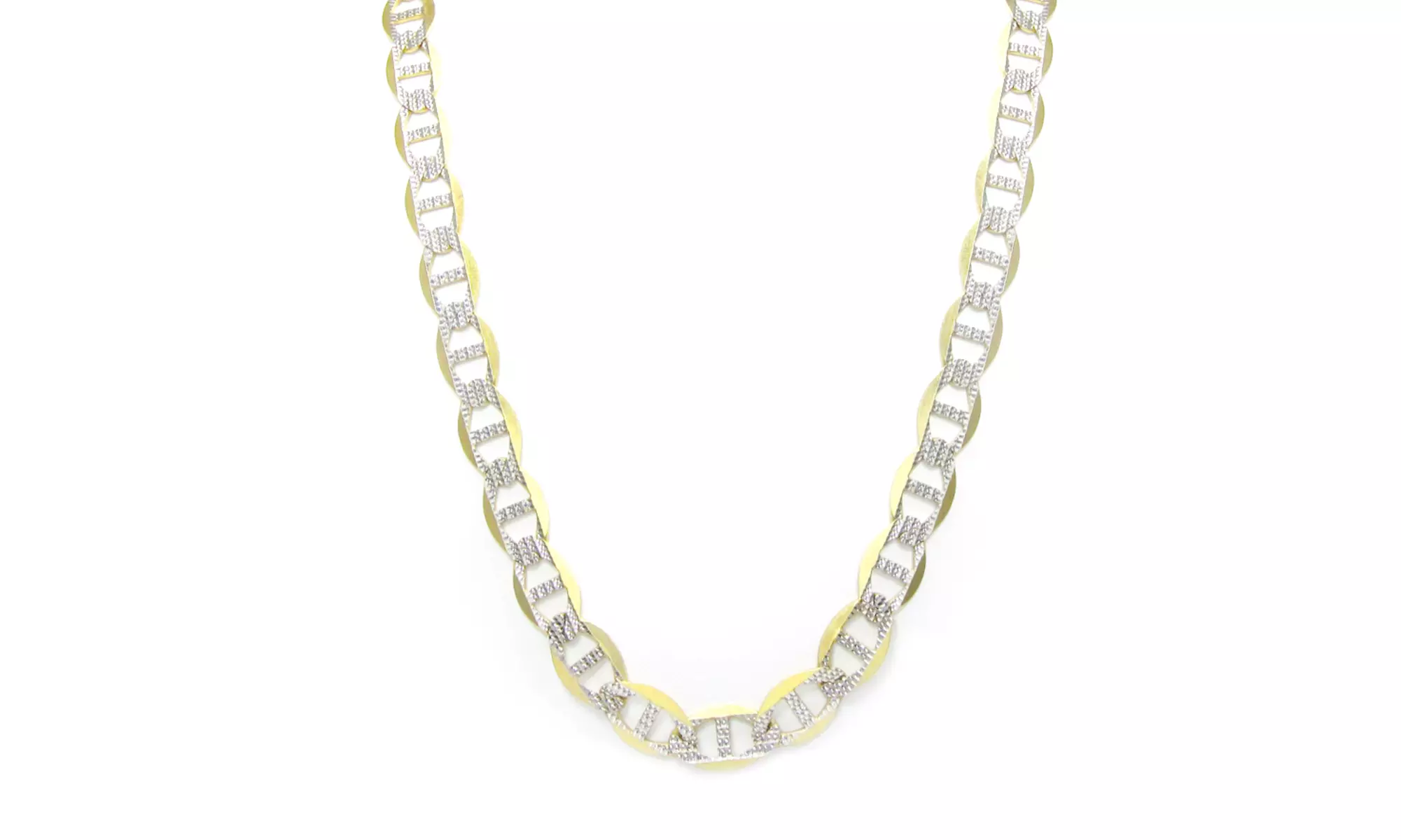 10K Solid Yellow Gold Chain Diamond Cut Mariner Chain - 5.8mm  - Primary Image