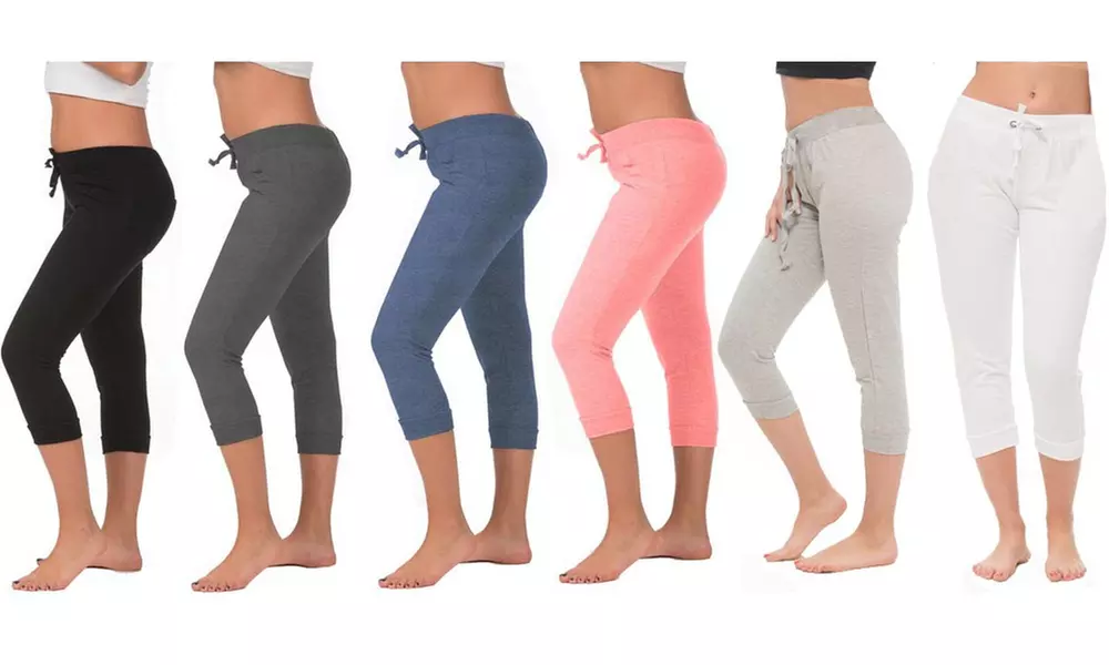 Coco Limon Women's Capri Joggers (4-Pack). Plus Sizes Available. - Primary Image