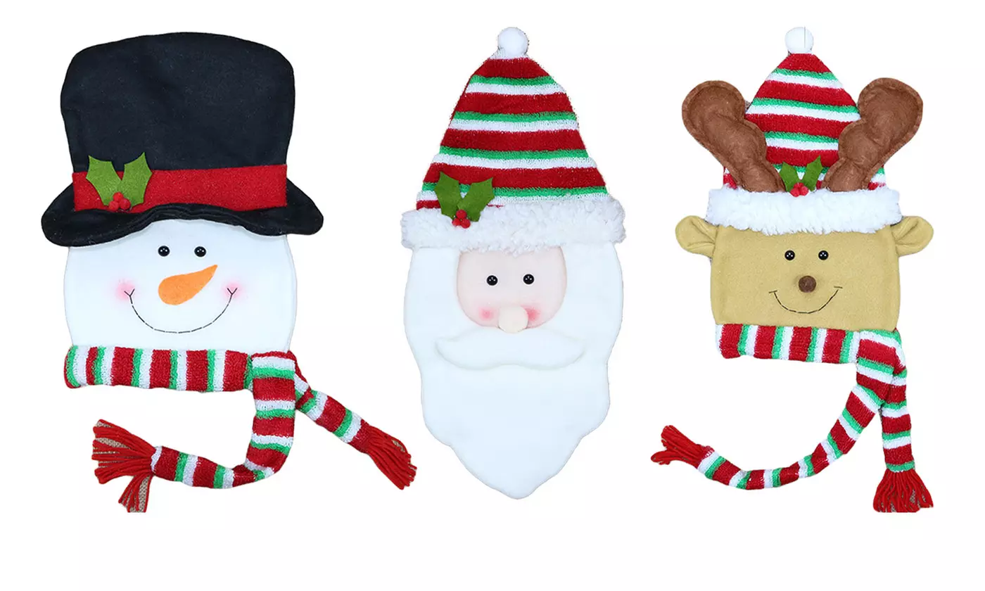 Christmas Tree Topper Decor Santa Claus Snowman Elk Ornaments - Primary Image