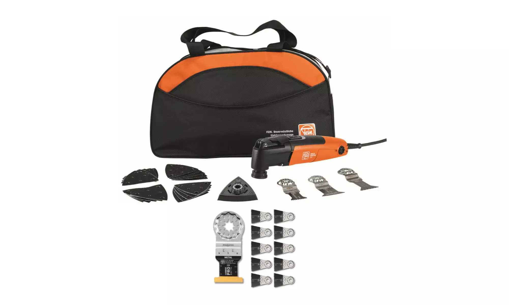 Fein MULTIMASTER MM 300 Plus Q-Start Oscillating Multi-Tool Set with Blades - Primary Image