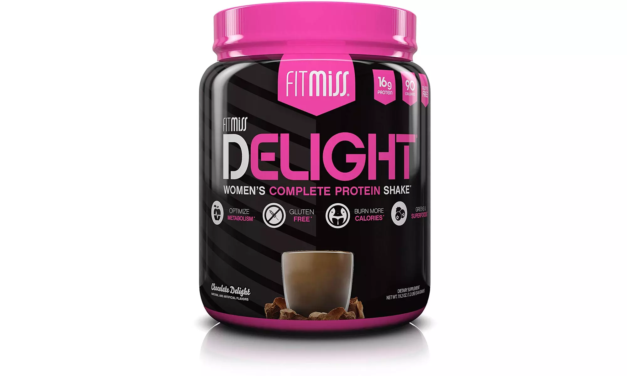 FitMiss Delight Whey Protein Powder, Chocolate, 1.2-Pound - Second Medium