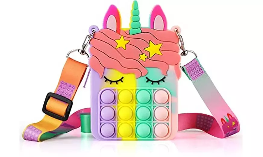 Unicorn Pop It Purse Mini For Children  - Primary Image