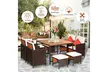 Costway 9-Piece Outdoor Rattan Dining Set - Second Medium