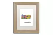 Marlene Watson 'Pennsylvania State Map-1' Matted Birch Framed Art - Second Medium