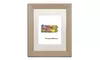 Marlene Watson 'Pennsylvania State Map-1' Matted Birch Framed Art