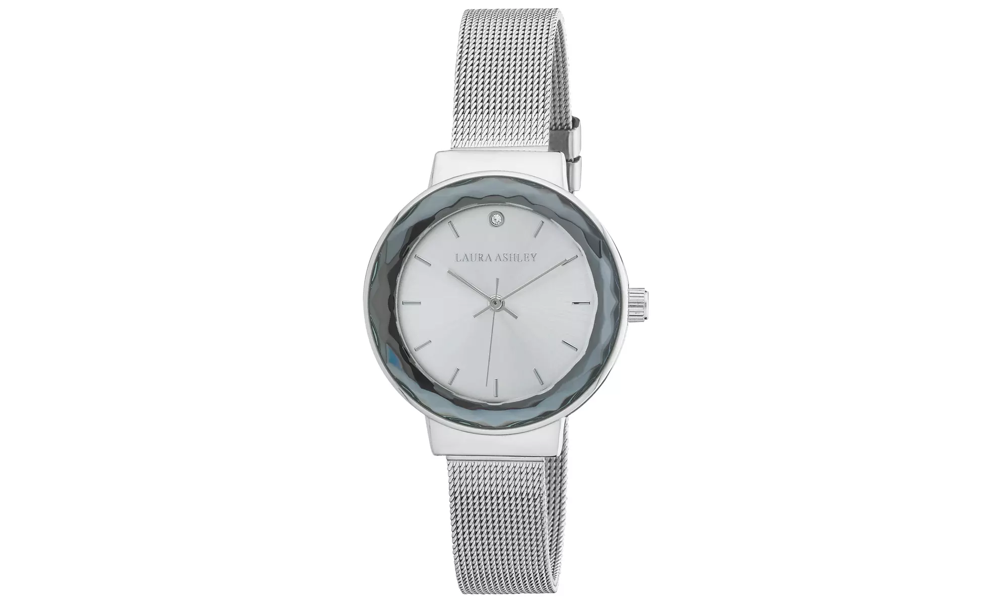 Laura Ashley Ladies Silver Mesh Watch Laura Ashley Women main image 3