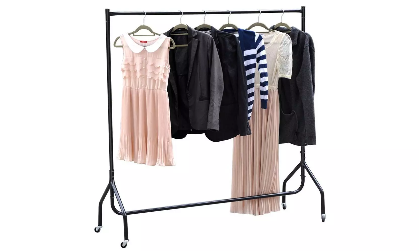 4ft 2 Sections Moveable Portable Clothes Rack - Second Medium