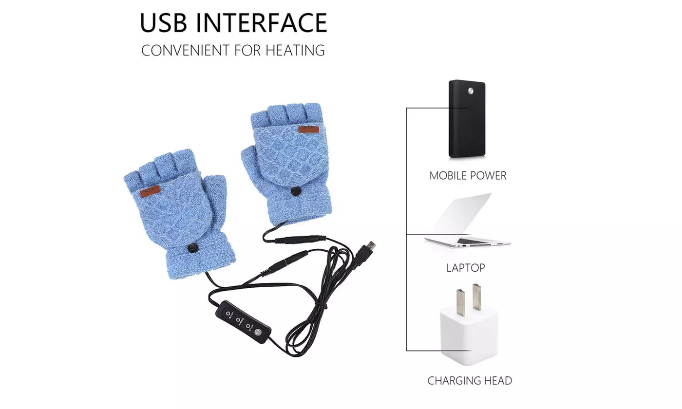 ItBelongs2U USB Electric Heated Gloves