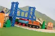 Orbrium Toys 52 Pcs Deluxe Wooden Train Set with 3 Destinations  - Second Medium