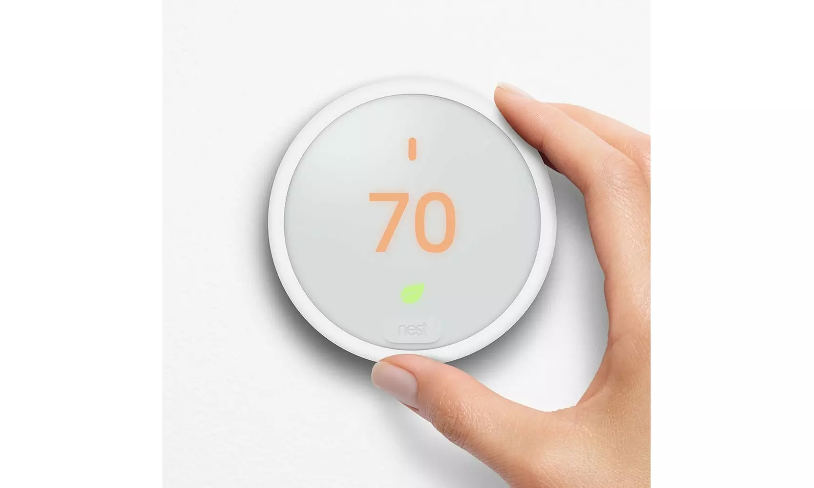 Nest E Programmable Thermostat with 24 Volt Transformer C-Wire Adapter and Clips - Second Medium
