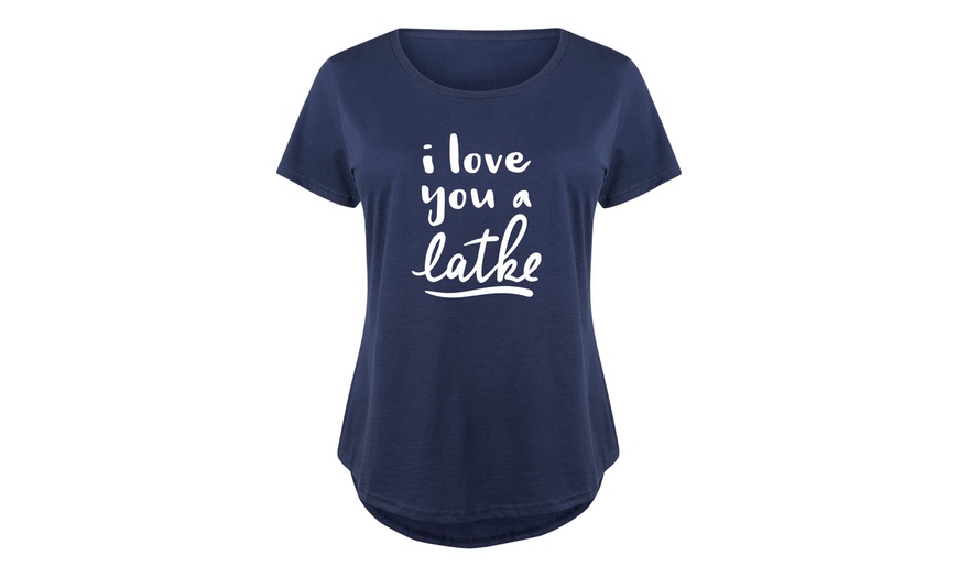 Image 4: Instant Message: Ladies Cute Hanukkah Tees