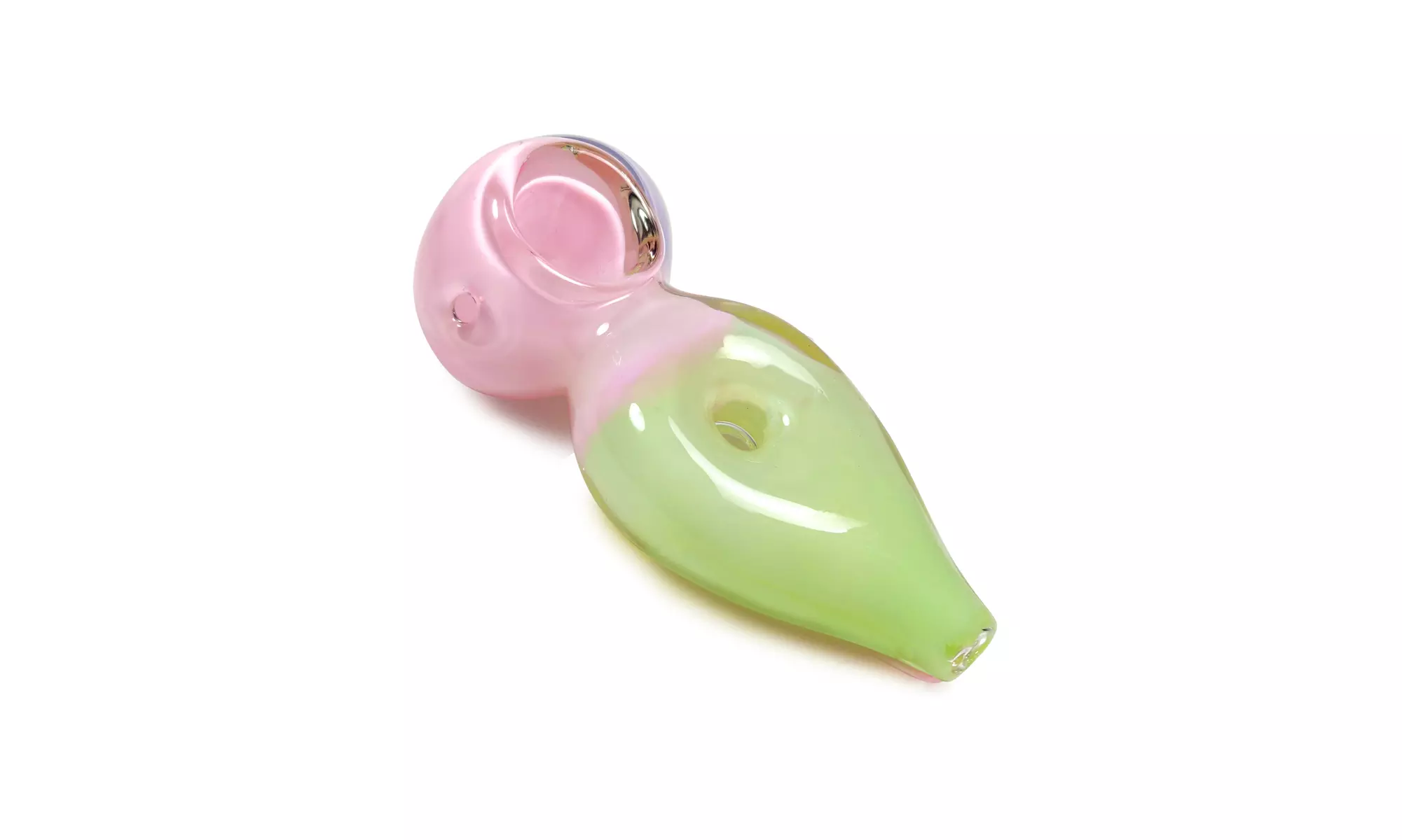 Pastel Color 4in Glass Spoon Hand Pipe - Second Medium