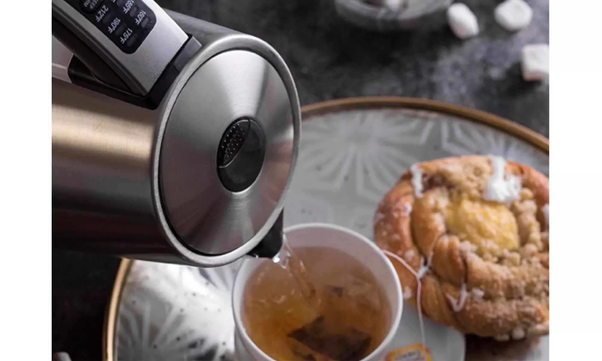 Epica 6-Temperature Variable Stainless Steel Cordless Electric Kettle - Second Medium