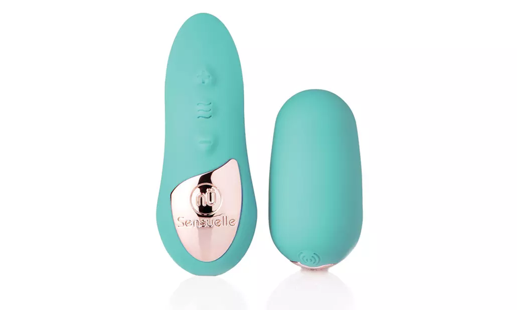 Novel Creations Sensuelle Remote Control 15 Function Petite Egg Vibrator Blue