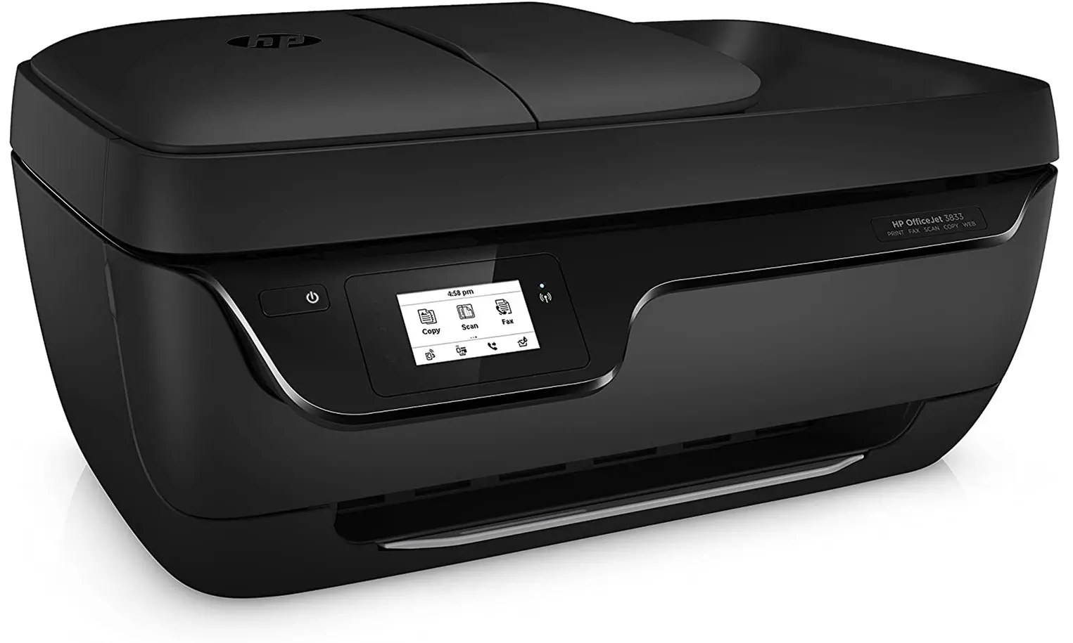 HP OfficeJet 3833 All-in-One Printer NO INK (Black)- Refurbished - Second Medium