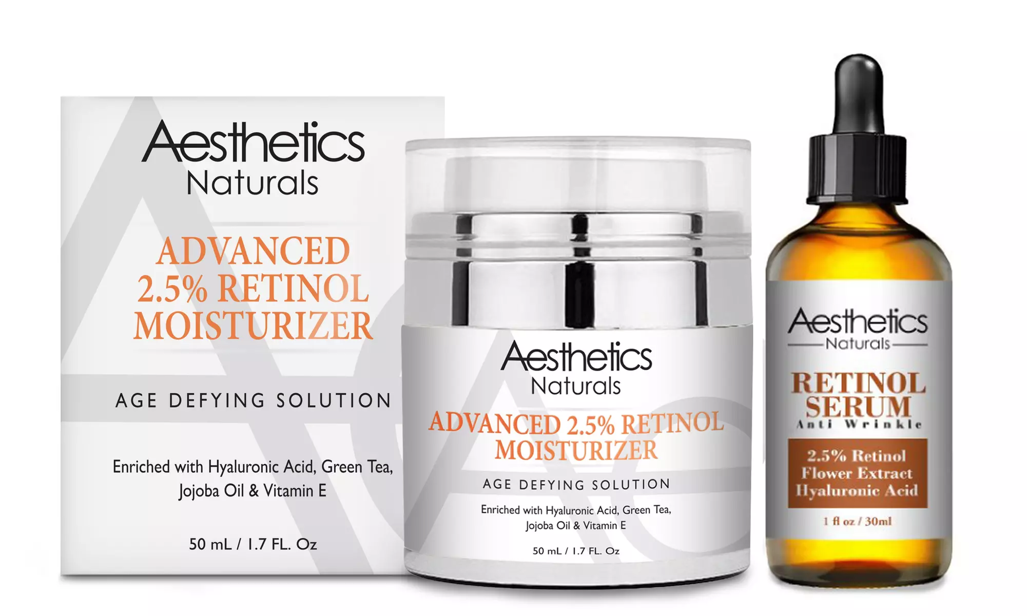 Aesthetics Retinol 2.5% High Potency Anti-Aging Cream (1.7 Fl. Oz.) - Second Medium