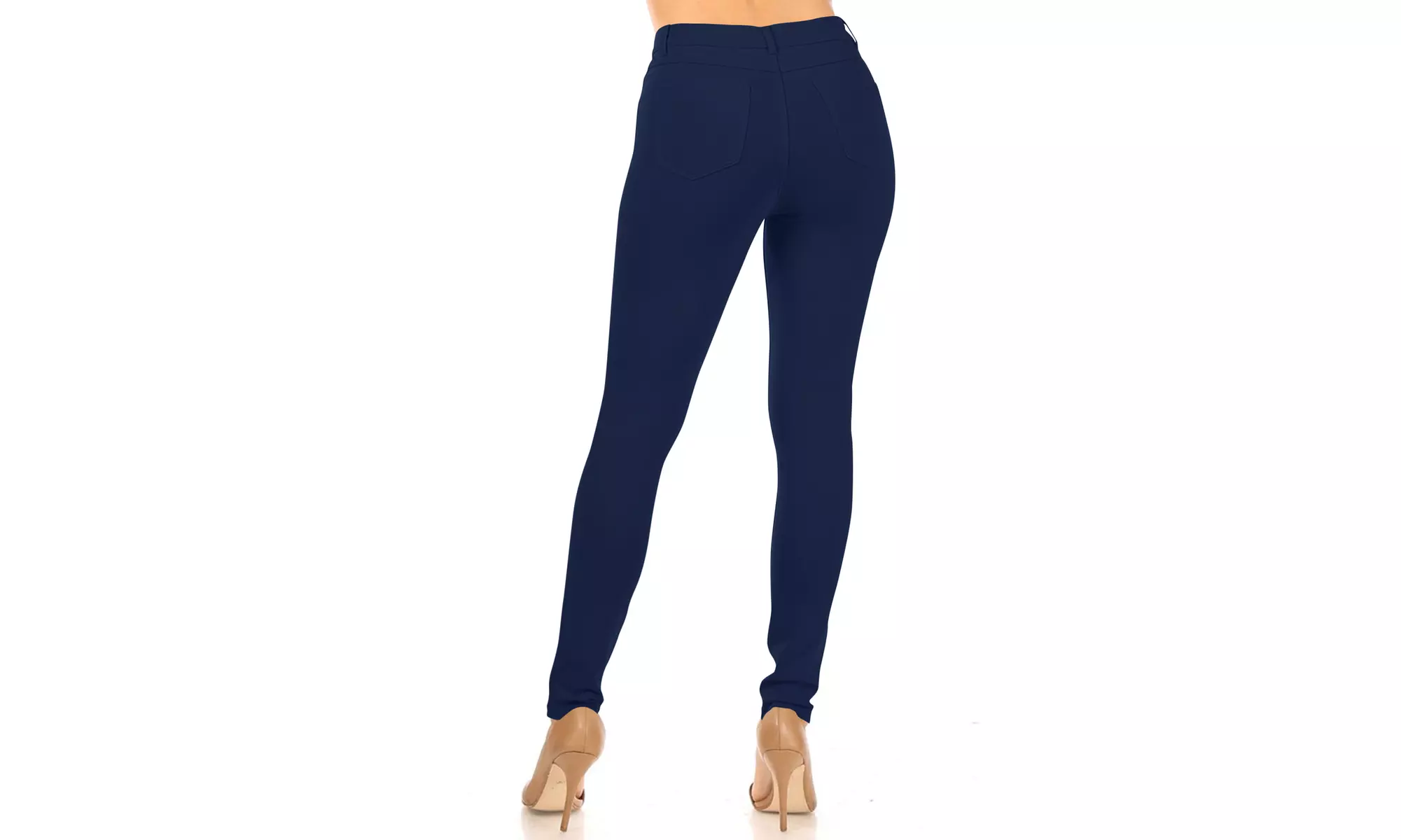 Women's Casual Skinny Ponte Mid-Rise Pants