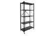 Multi-function Wheeled Iron Five-layer Folding Storage Rack White - Second Medium