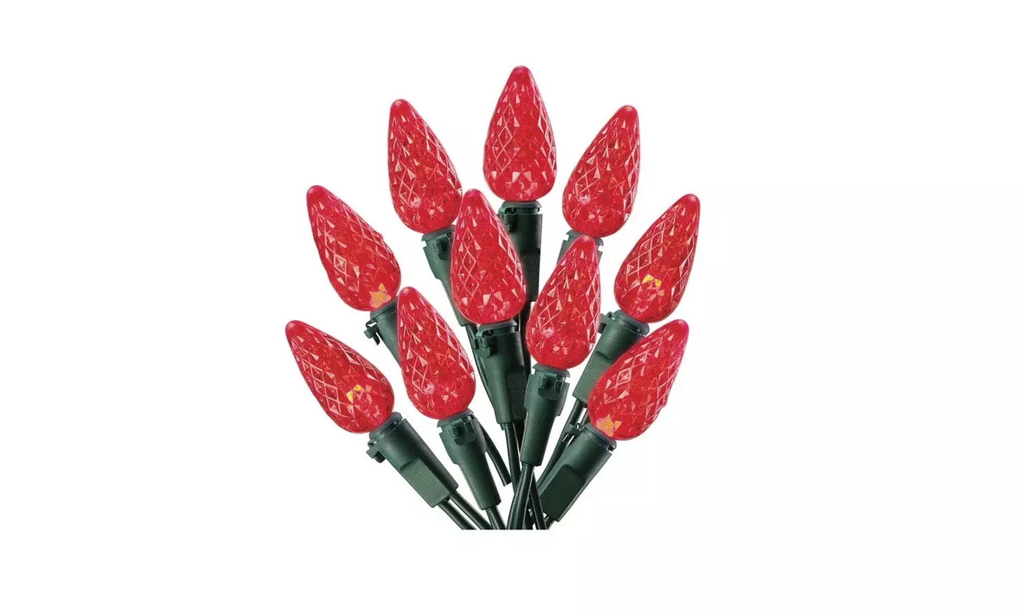 Celebrations 47826-71 C6 LED Light Set, Red - Primary Image