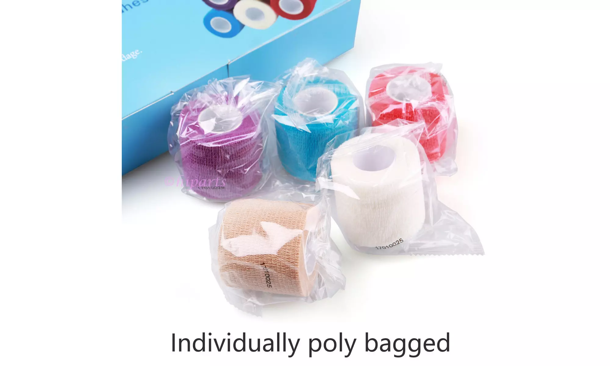 Self Adherent Wrap Adhesive Bandage Gauze Rolls Elastic First Aid Medical Tape - Primary Image