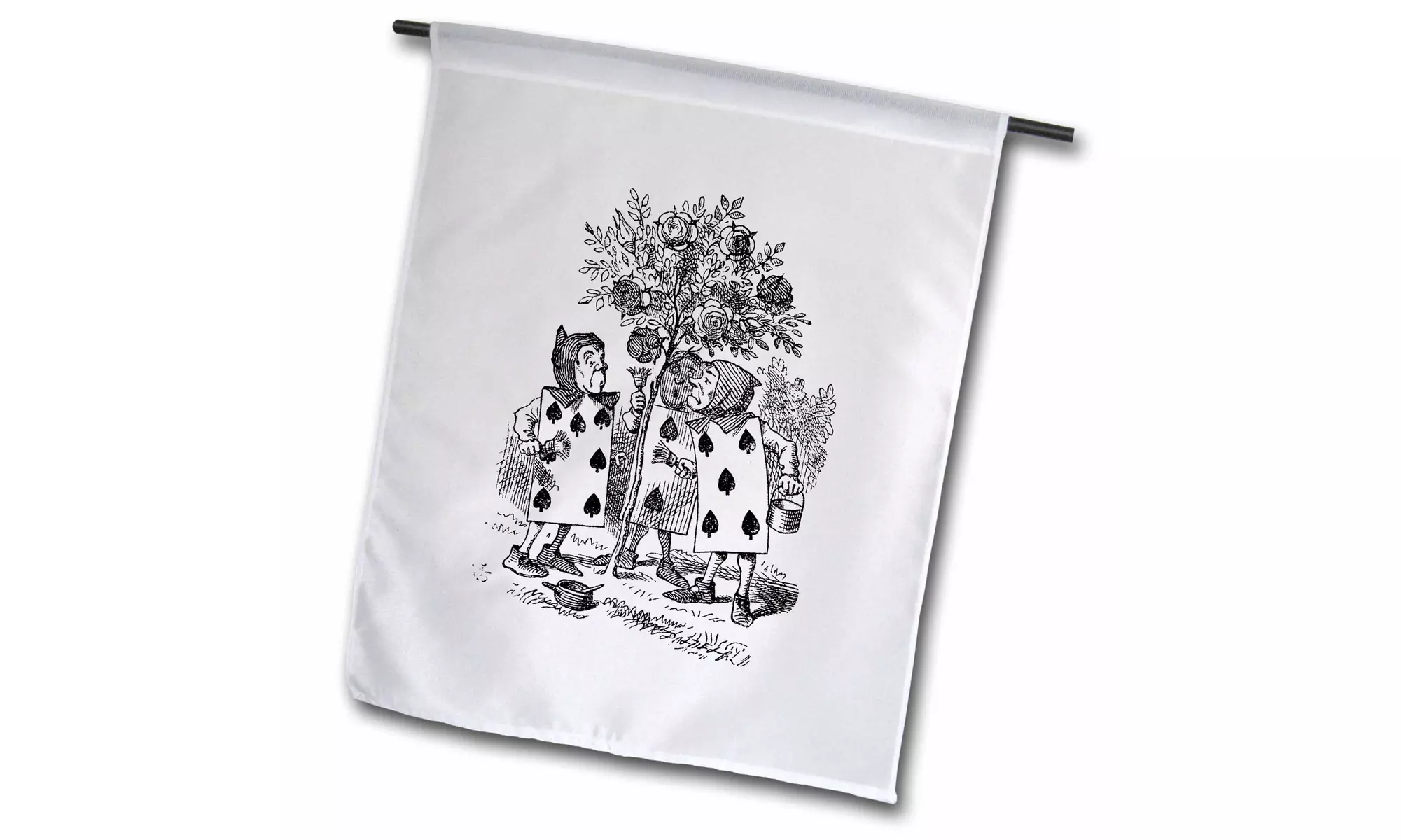  Garden Flag Painting the Roses Red.Alice in Wonderland John Tenniel  - Primary Image