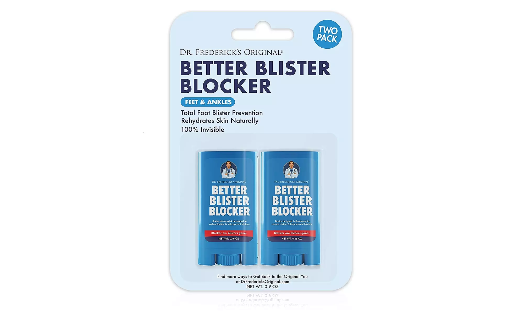 Dr. Fredericks Original Better Blister Blocker 0.90 oz 2 Pack Anti Chafing Stick - Primary Image