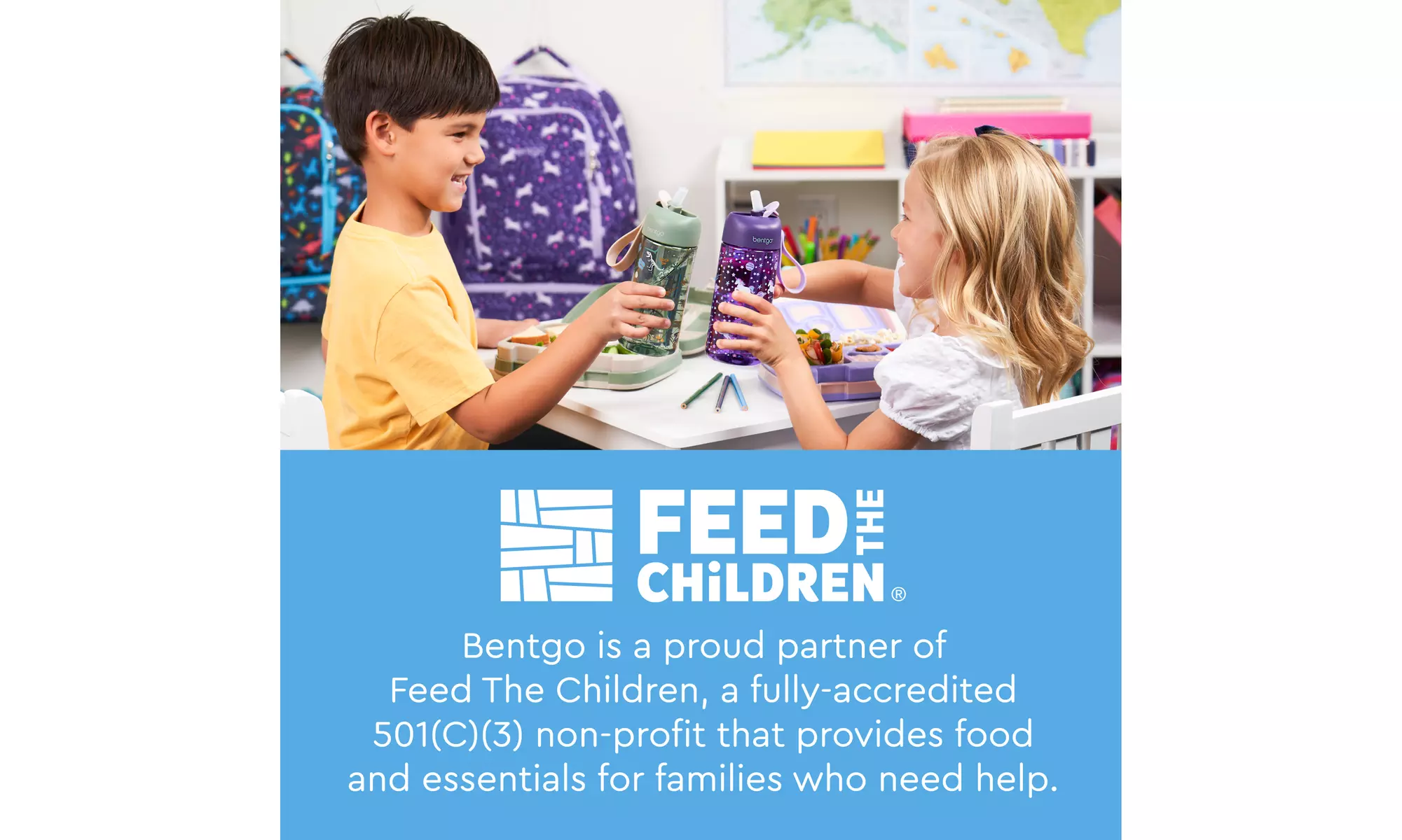 Bentgo Kids Water Bottle (1 and 2 Pack options)