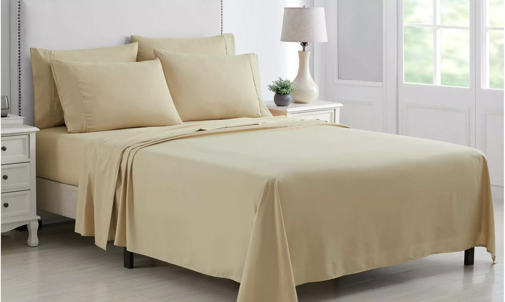 Kathy Ireland 6 Piece Brushed Microfiber Sheet Set