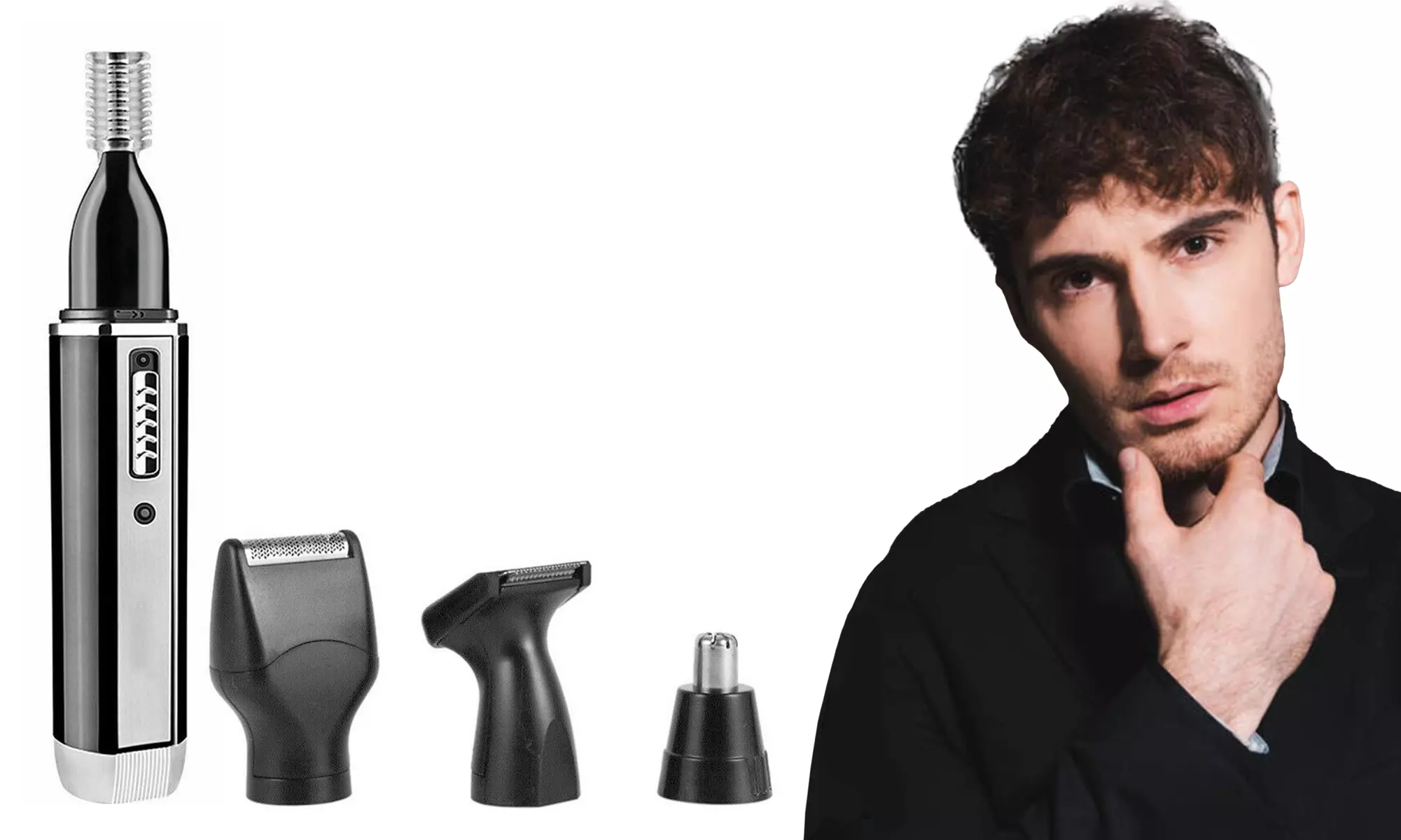 Christmas Gift Man Nose Hair Trimmer Set for Men No Snag Trimming Experience - Primary Image