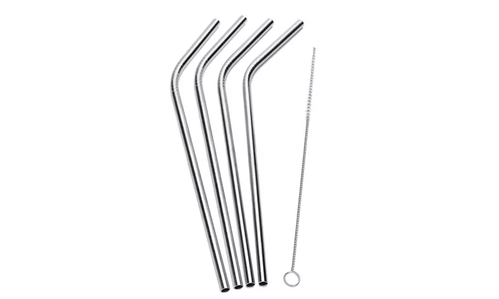 Greenco Stainless Steel Reusable Straws (Set of 4) - Primary Image