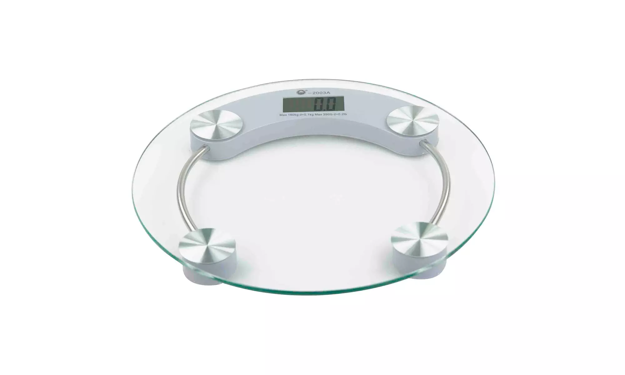 Home Basics Round Glass Bathroom Scale - Primary Image