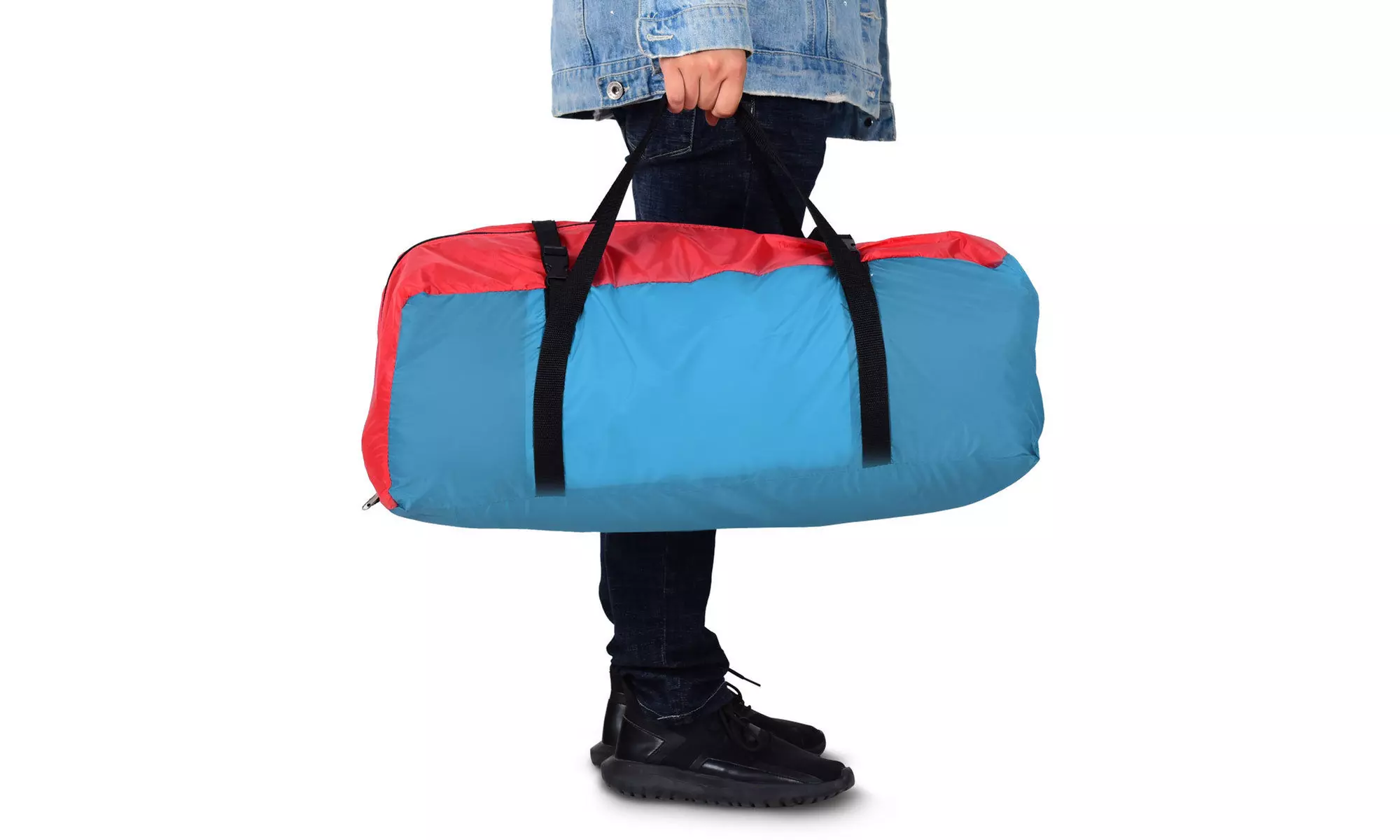 3 Person Inflatable Family Tent Camping Waterproof Wind Resistant w/ Bag Pump - Second Medium