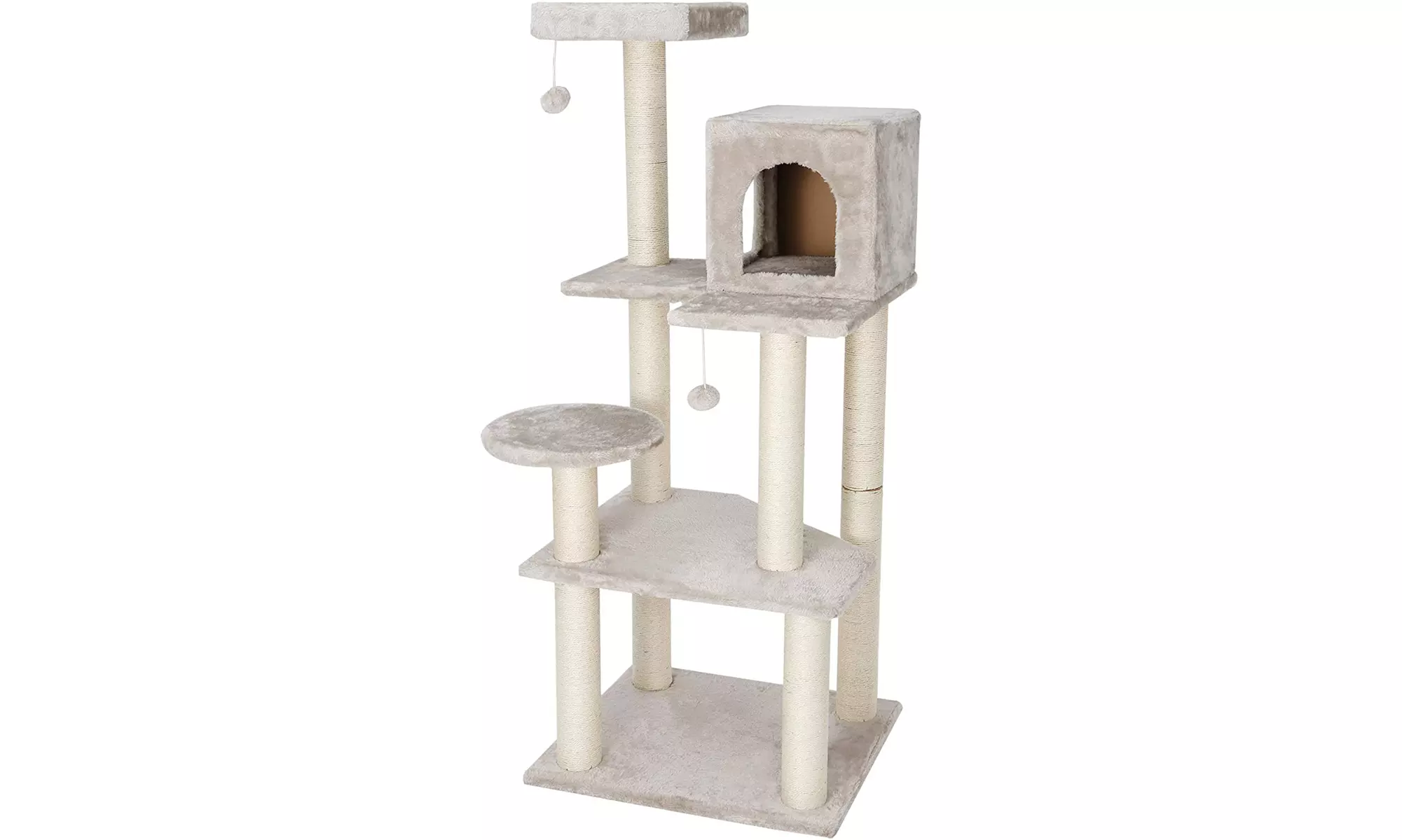 ZENY 56in Cat Trees with Sisal Scratching Posts Perches and Condo - Primary Image