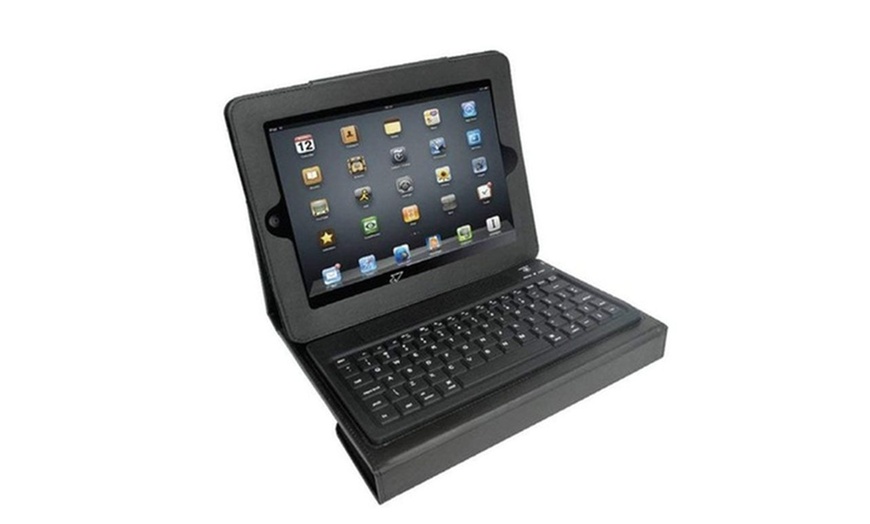 Image 3: Built - in Keyboard Portfolio Case for iPad 23