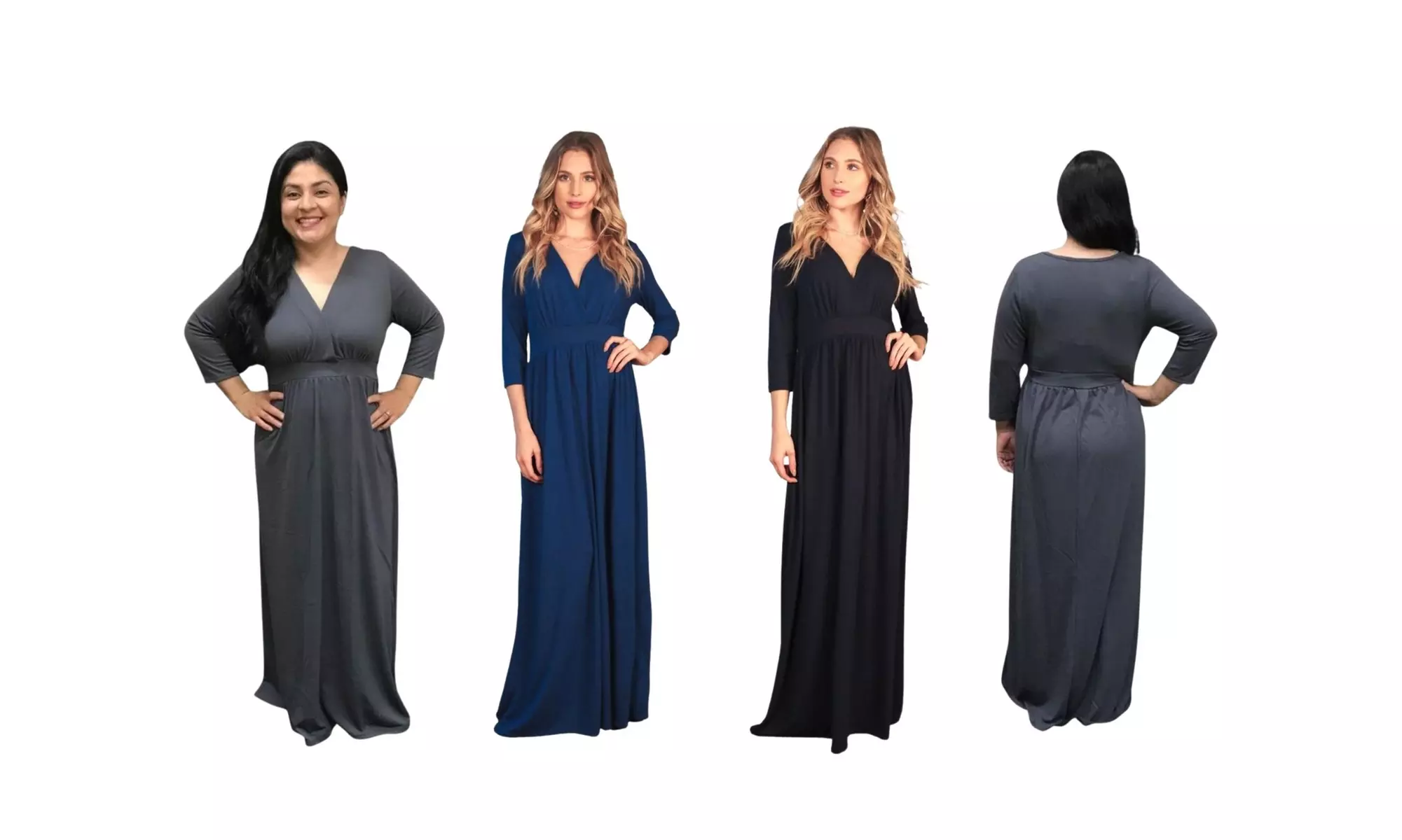 Women's Maxi Solid Dress  - Primary Image