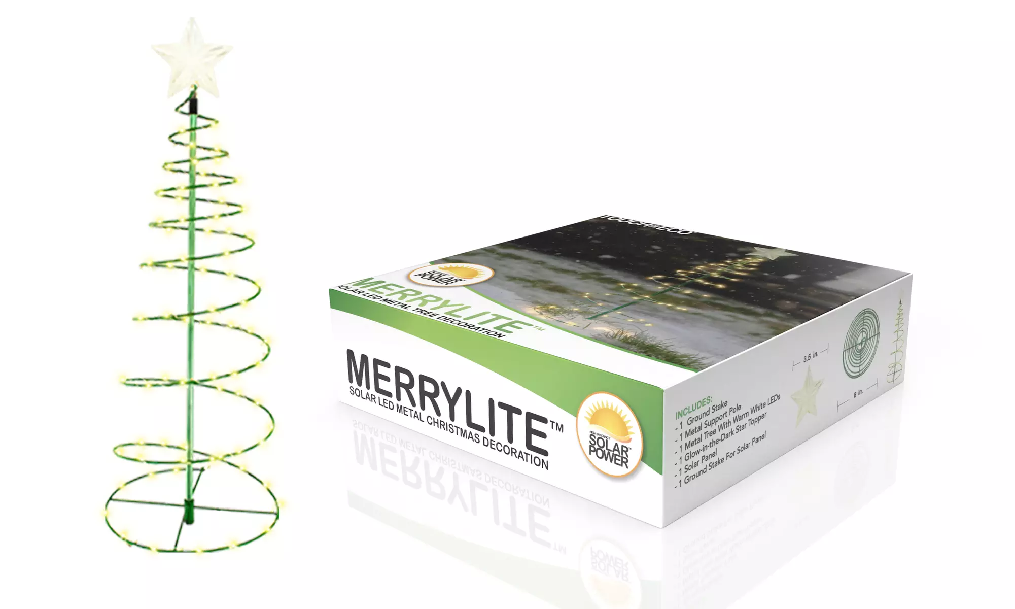 Outdoor LED Christmas Tree Decoration- 2 Colors, 2 Sizes, 1 & 2-Pack