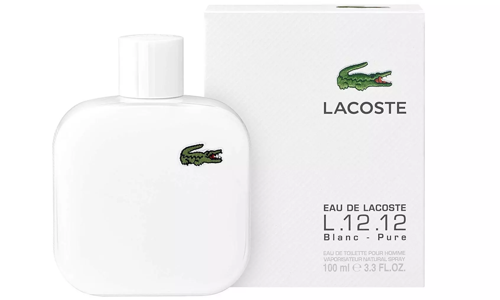 Lacoste Blanc L.12.12 Pure Eau de Toilette for Men (Multiple Sizes)