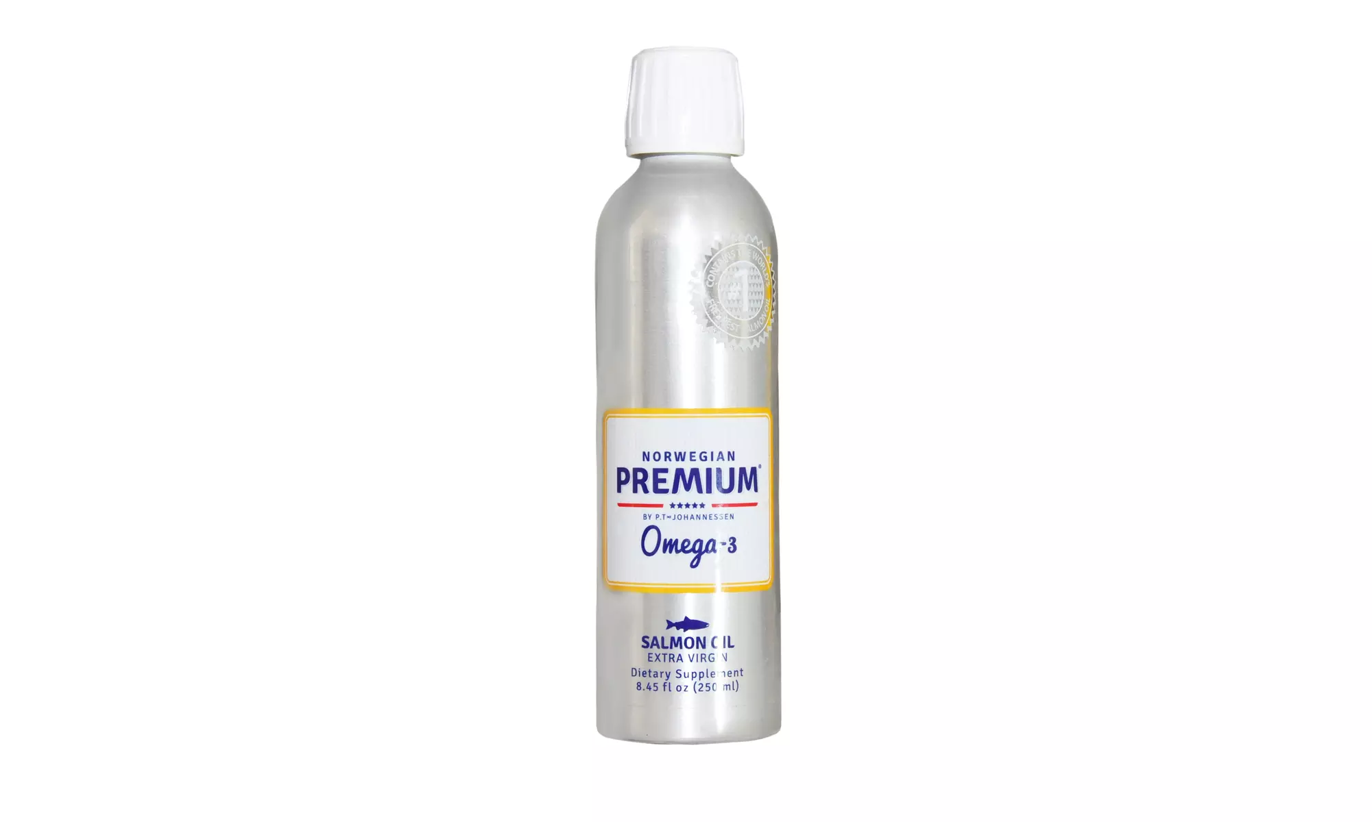 Norwegian Premium Omega-3 by P.T-Johannessen Salmon Fish Extra Virgin OIl. - Primary Image