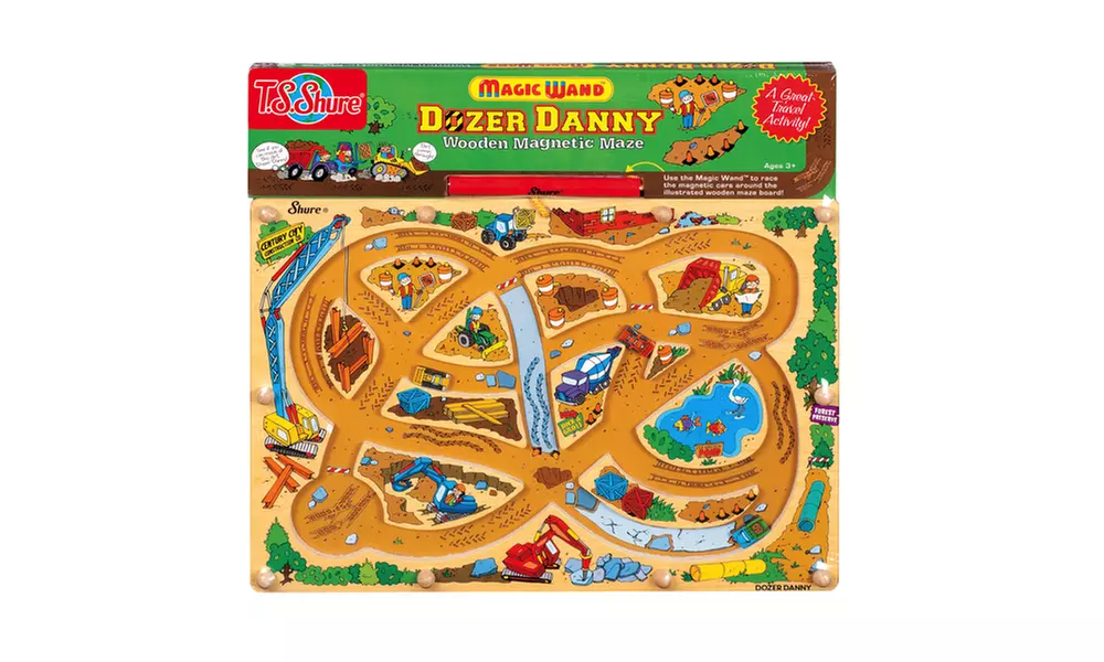 T.S. Shure Dozer Danny Wooden Magnetic Maze - Primary Image