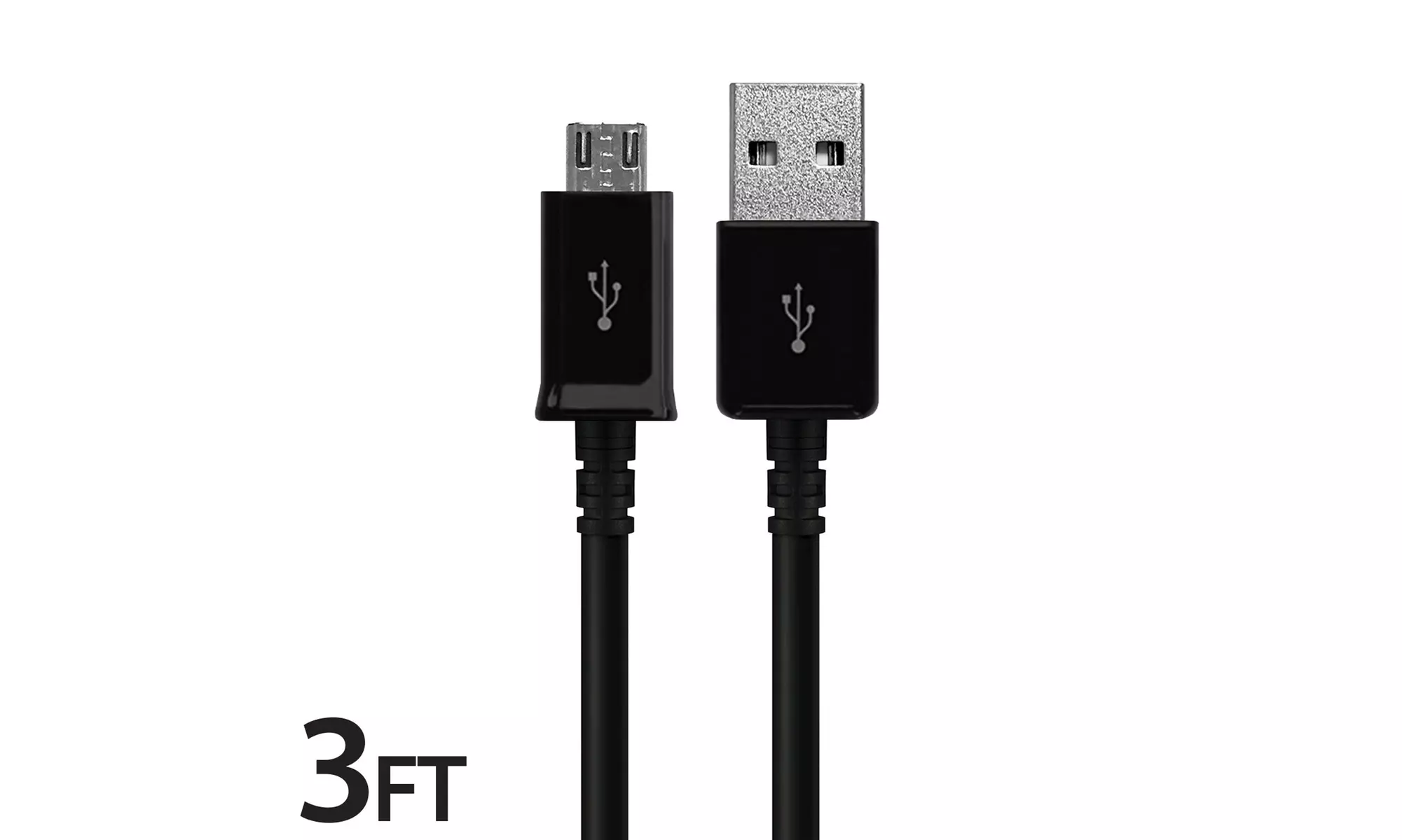 20x PACK OEM MICRO USB FAST CHARGING CABLE CORD SYNC FOR ANDROID CELL PHONE 3FT - Primary Image