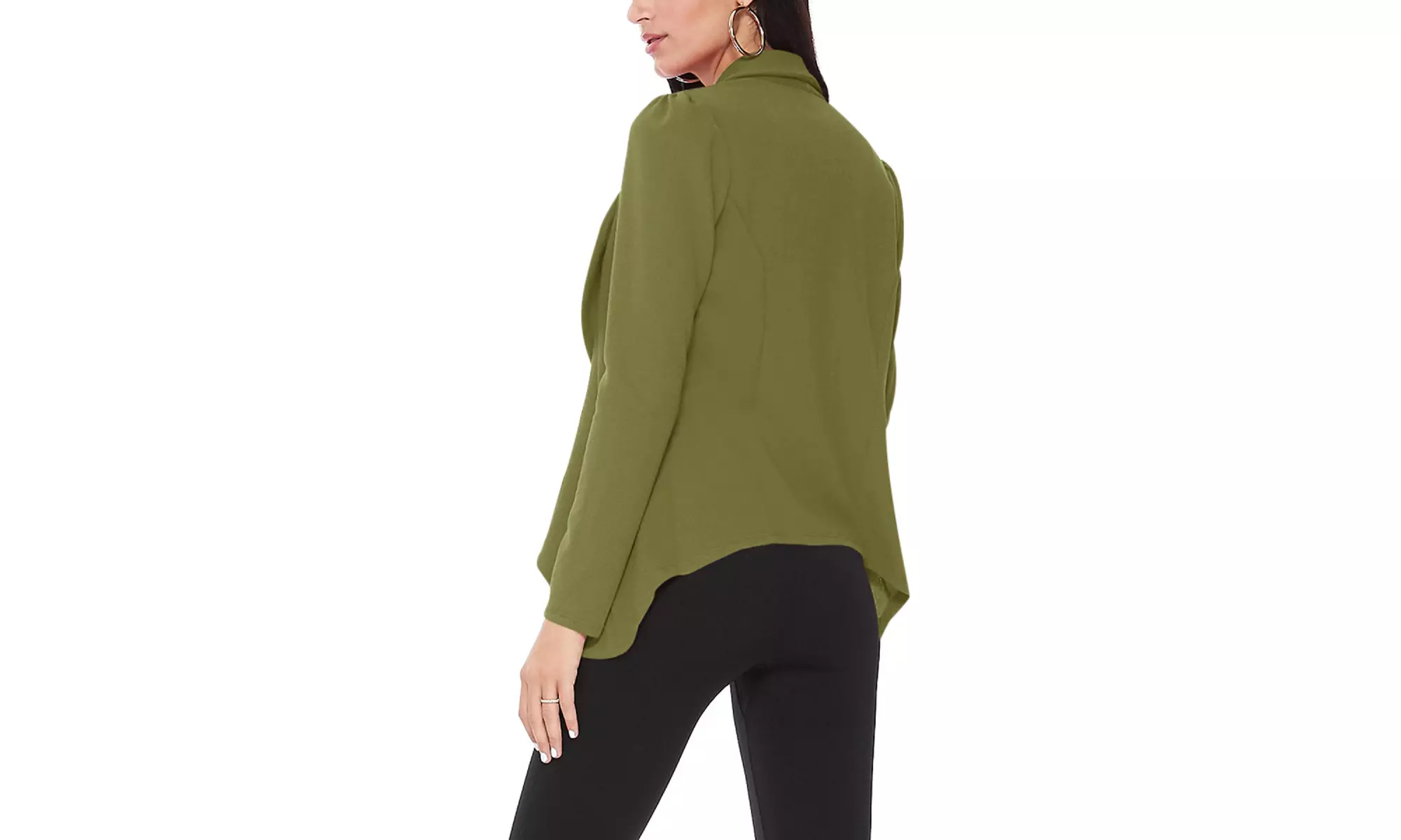 Casual Long Sleeves Open Front Office Wear Solid Blazer Jacket S-3XL